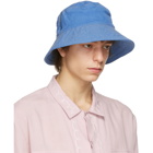 Double Rainbouu Blue Flop Top Bucket Hat