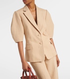 Chloé Puff-sleeve linen blazer