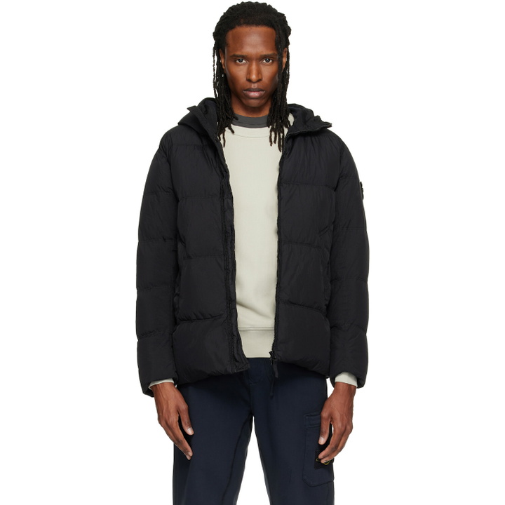 Photo: Stone Island Black 4100037 Crinkle Reps NY Down Jacket