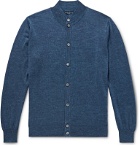 Peter Millar - Giardini Mélange Wool, Silk and Linen-Blend Cardigan - Blue