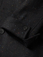 Yuri Yuri - Donegal Wool-Twill Coat - Black