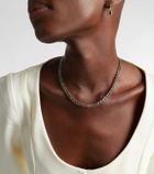 Bucherer Fine Jewellery 18kt gold (750/1000) necklace with sapphire and topaz