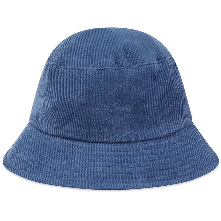 Photo: Lite Year Cord Bucket Hat in Steel Blue