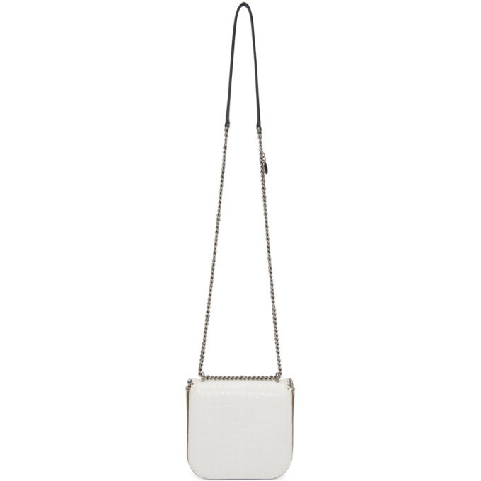 Stella McCartney Ivory Croc Mini Falabella Box Bag Stella McCartney