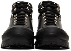 Jil Sander Black Leather Hiking Boots