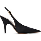 Gianvito Rossi Black Sofia Sling Heels