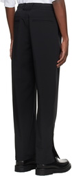 Solid Homme Black String Trousers