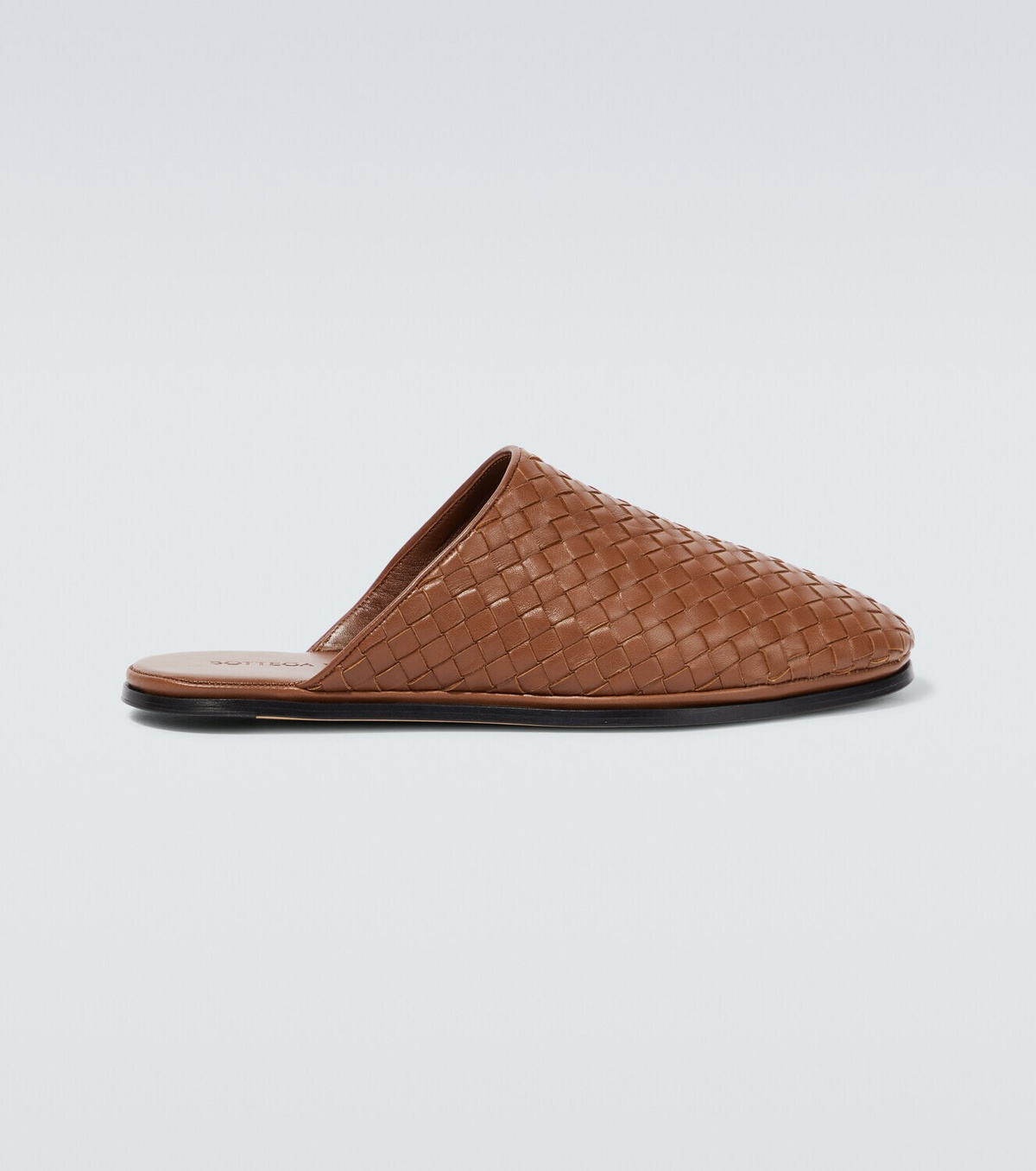 【関税&送料込】Bottega Veneta Brown Leather Wave Slippers Bottega Veneta Brown Leather Wave Slippers | italist, ALWAYS