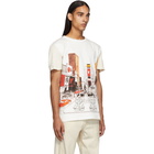 Lanvin White and Off-White Panel Babar NY T-Shirt