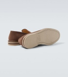 Brunello Cucinelli Suede penny loafers