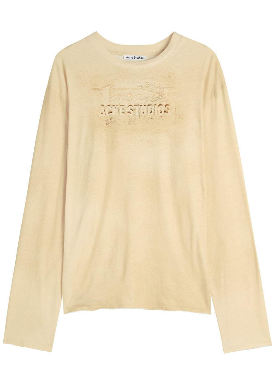 ★人気★【Acne Studios】EDDEN LOGO WINGS LONG SLEEVE T-SHIRT Acne Studios Men's Edden Logo Wings Long Sleeve T-Shirt in
