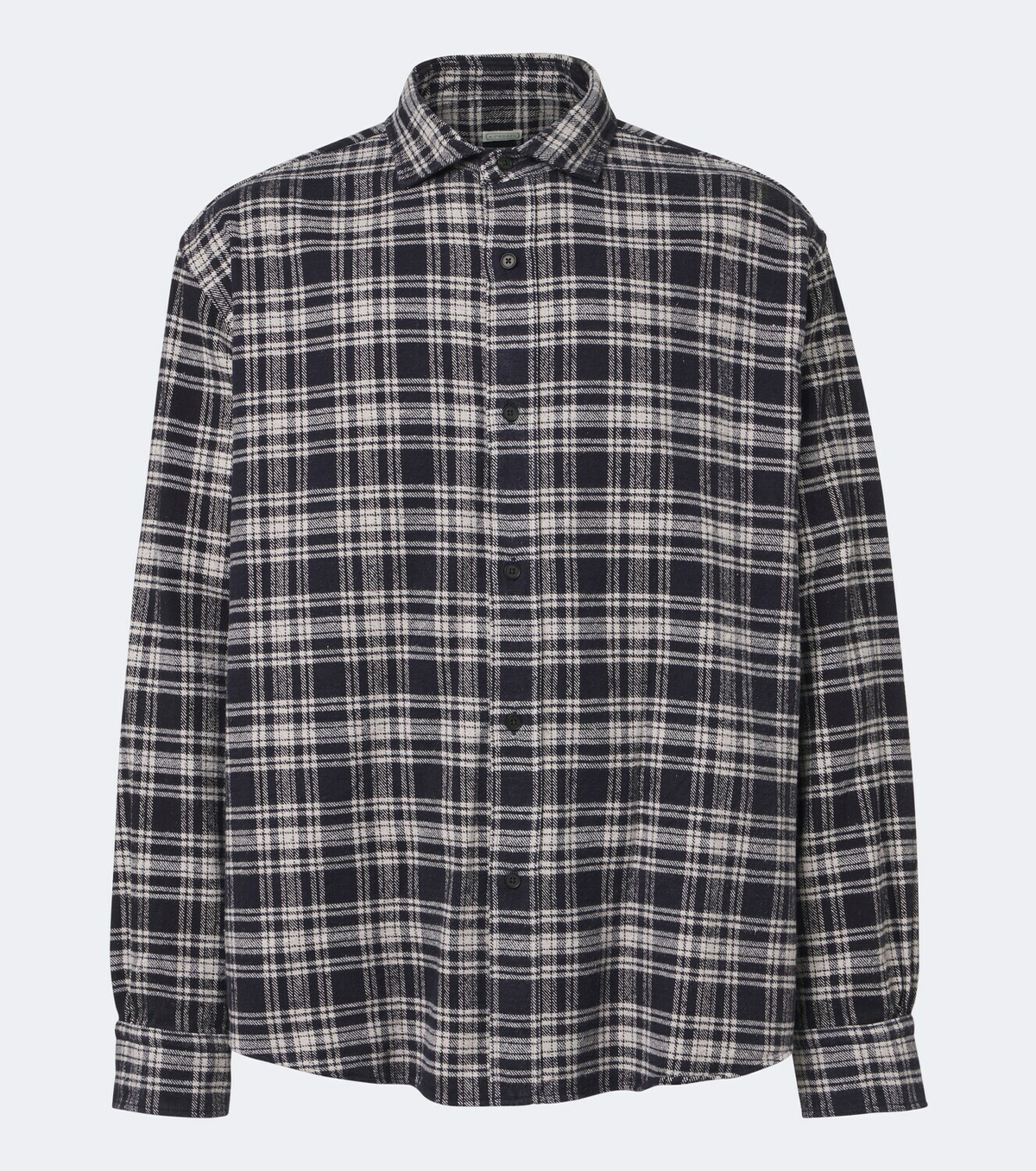 A.Presse Checked cotton and silk shirt