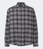 A.Presse Checked cotton and silk shirt