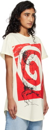 Vivienne Westwood Off-White Swirl Longline T-shirt