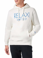 MC2 Saint Barth Man White Hoodie With Relax Dont Do It Embroidery