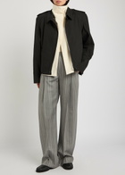 Stella Mccartney Double-layered Cotton-poplin Jacket Black