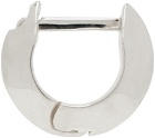 Dion Lee Silver Small Triangle Profile Hoop Earring