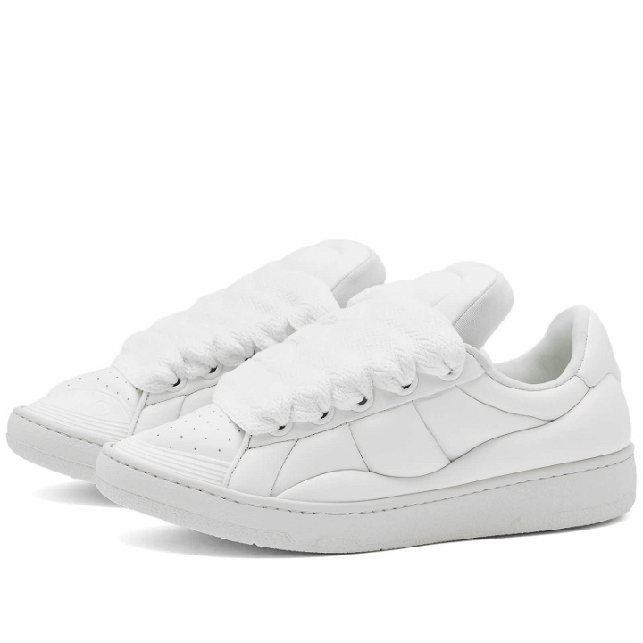 Photo: Lanvin Men's Curb XL Sneakers in White