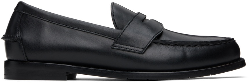 Photo: Polo Ralph Lauren Black Alston Leather Penny Loafers