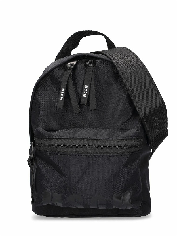 Photo: MSGM - Logo Print Tech Mini Backpack