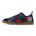 PS by Paul Smith Navy and Red Camo Miyata Sneakers