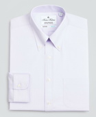 Brooks Brothers Men's Regent Regular-Fit Dress Shirt, Performance Non-Iron with COOLMAX, Button-Down Collar Twill Check | Lavender