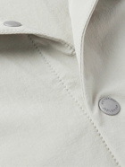 And Wander - Logo-Print Shell Shirt - Gray