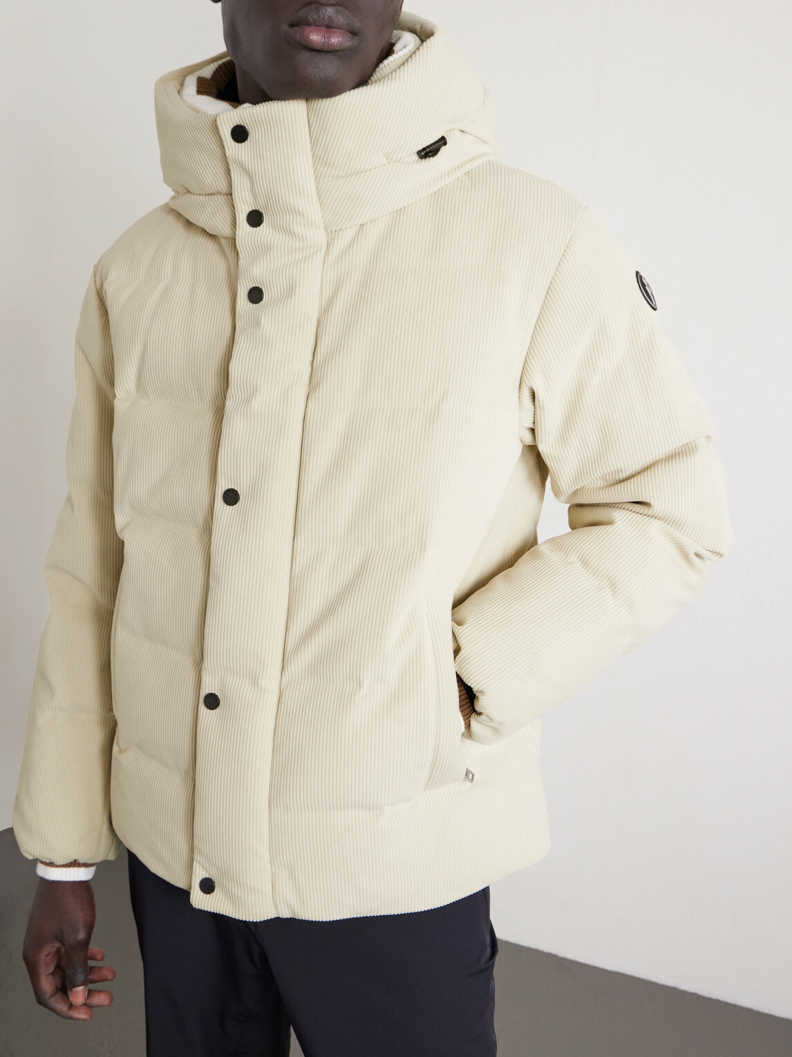 Fusalp - Atila Padded Corduroy Down Hooded Ski Jacket - Neutrals
