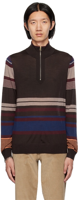 Photo: Paul Smith Brown Striped Sweater