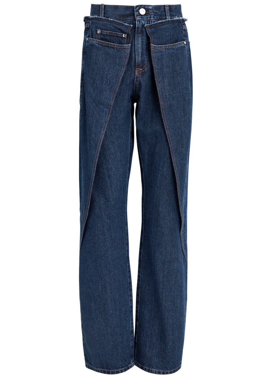 Bettter X Zegna Layered Straight-leg Jeans Denim