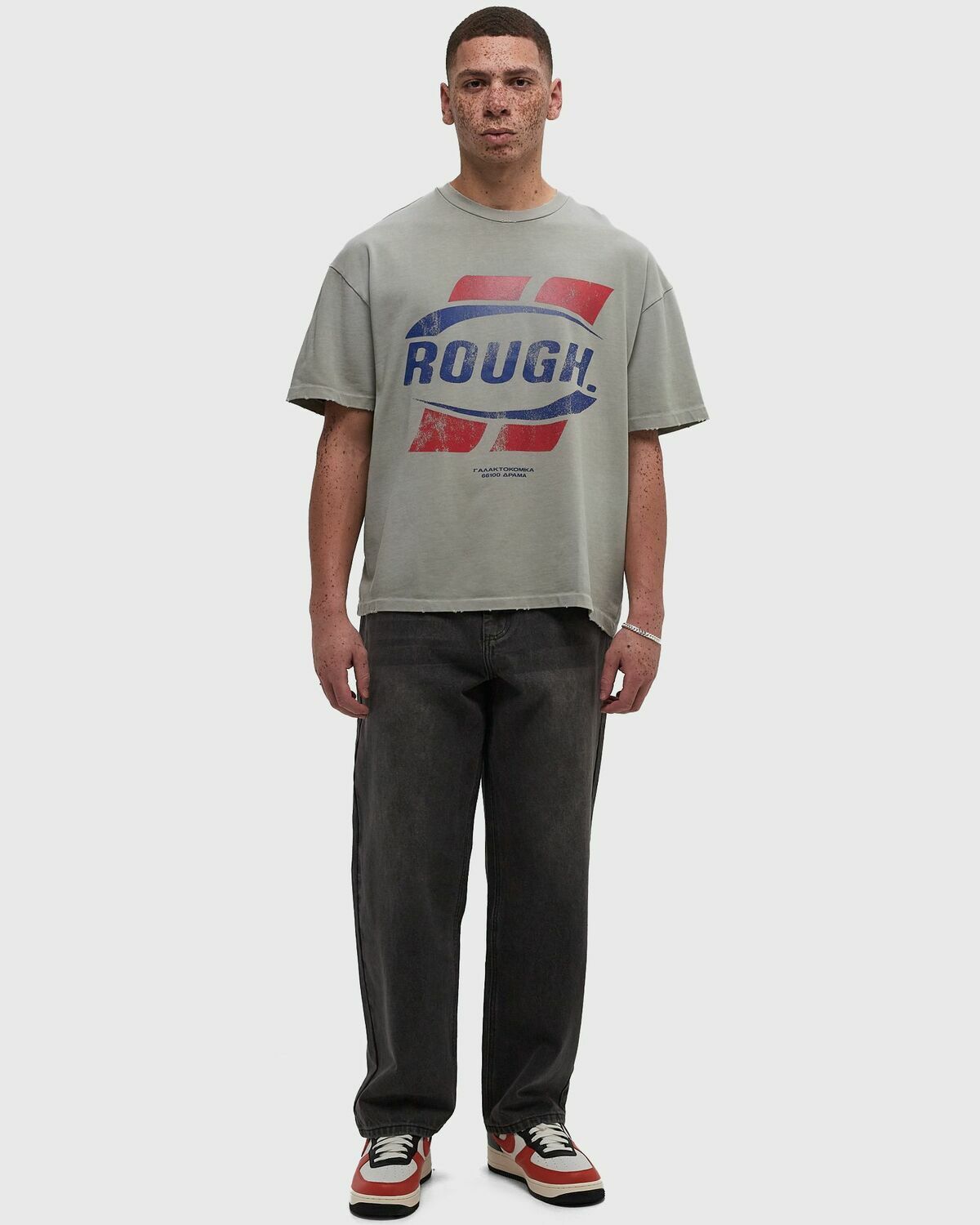 Rough. NEOGAL Tee Grey Mens Shortsleefe