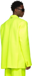 VETEMENTS Yellow Single-Breasted Blazer
