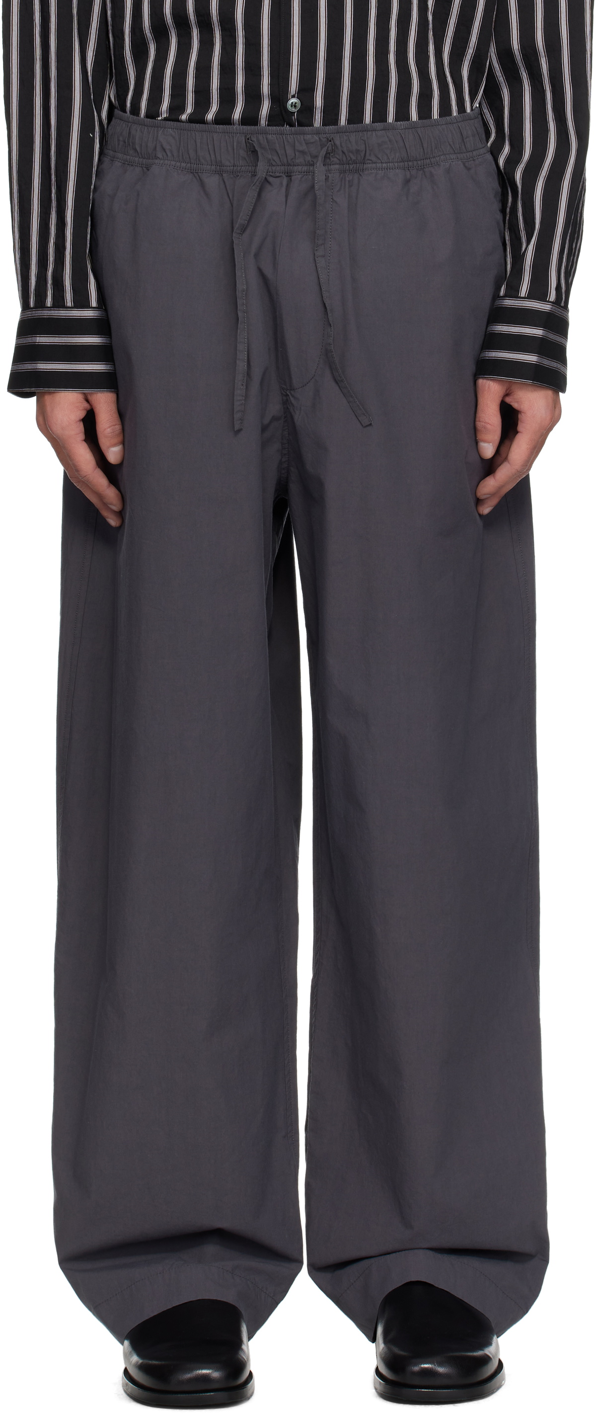 Studio Nicholson Men's Sorte Deep Pleat Volume Twill Pant in Studio Nicholson Men's Sorte Deep Pleat Volume Twill Pant in