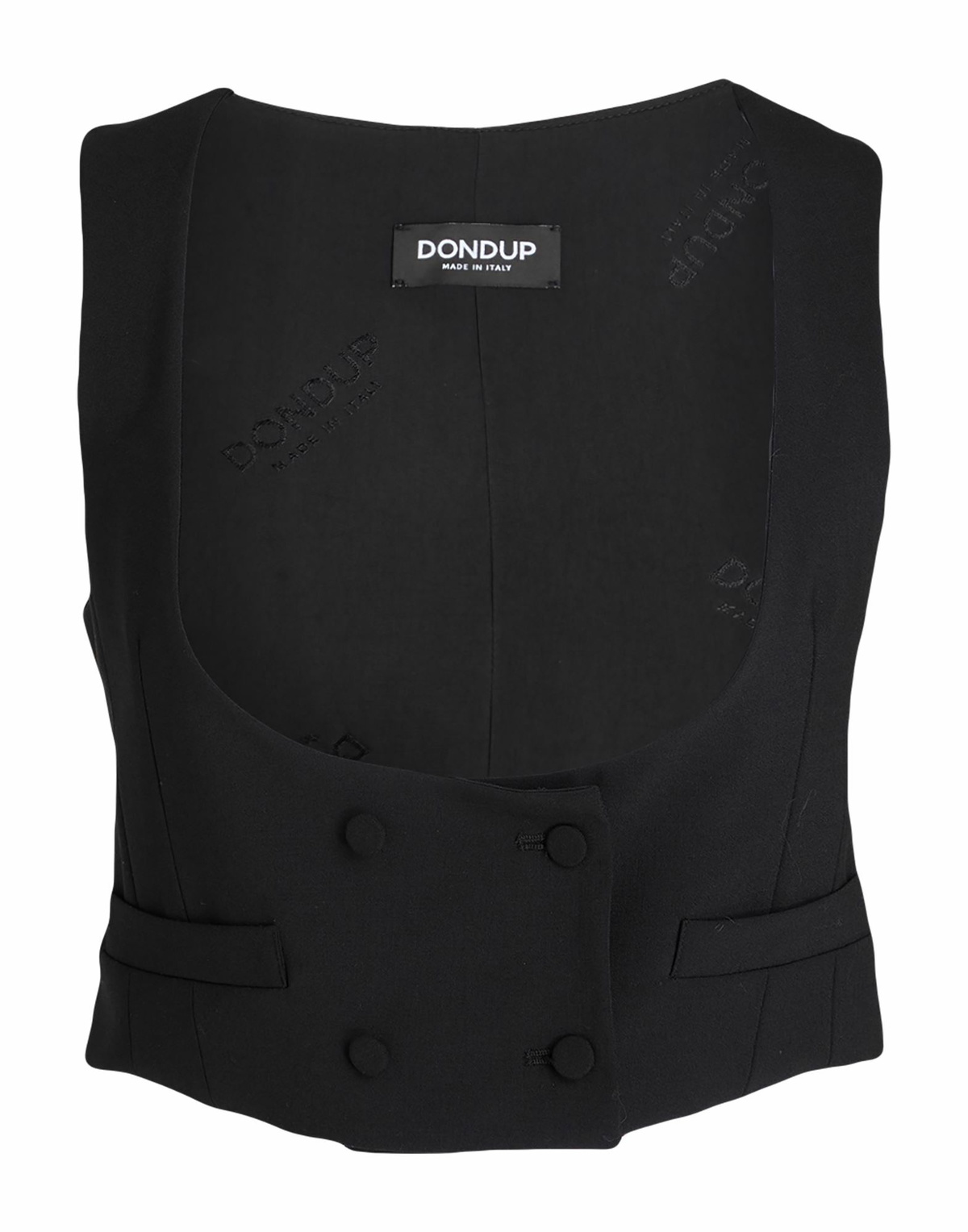 Dondup Womens Tailored Vest in Black