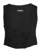 Dondup Womens Tailored Vest in Black