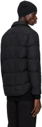 Stone Island Black 4100033 Micro Twill Down Jacket