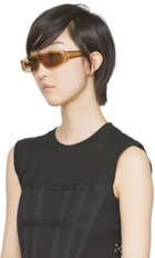 FLATLIST EYEWEAR SSENSE Exclusive Beige Slice Sunglasses