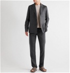 Massimo Alba - Pleated Mélange Wool-Flannel Suit Trousers - Gray