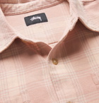 Stüssy - Checked Cotton-Flannel Shirt - Pink