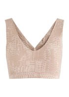 Chantelle Python-effect Stretch-polyamide Bralette Beige