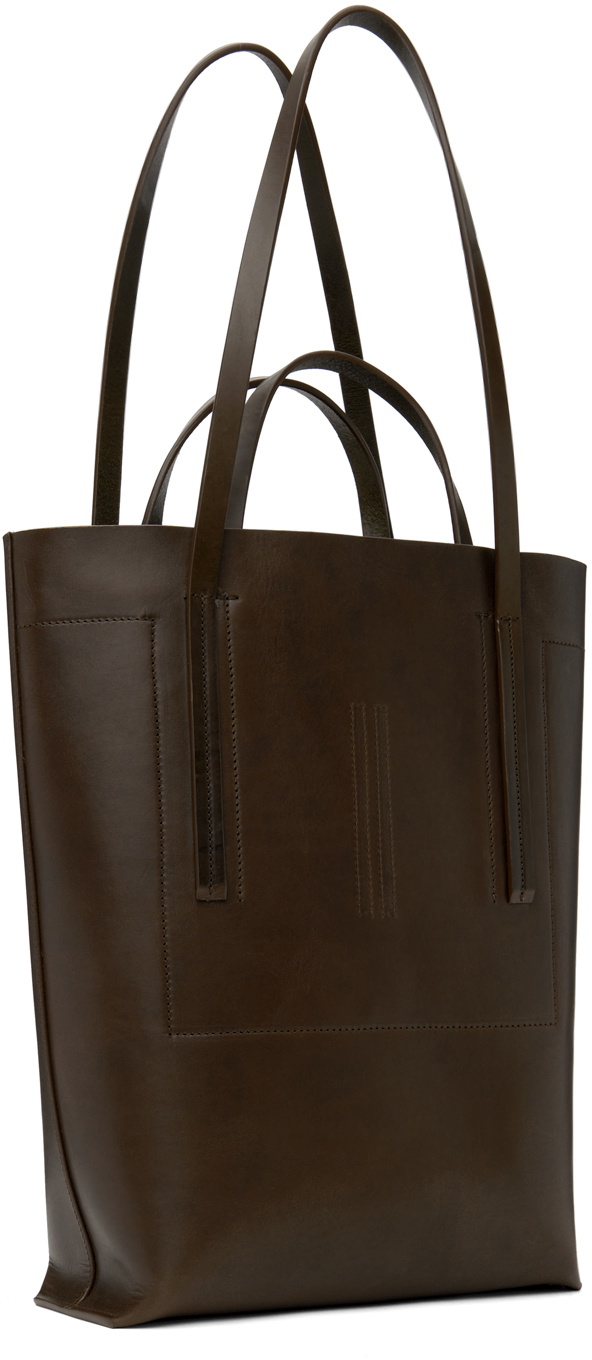Rick Owens Brown Porterville Medium Shopper Tote Rick Owens Rick Owens Brown Porterville Medium Shopper Tote Rick Owens