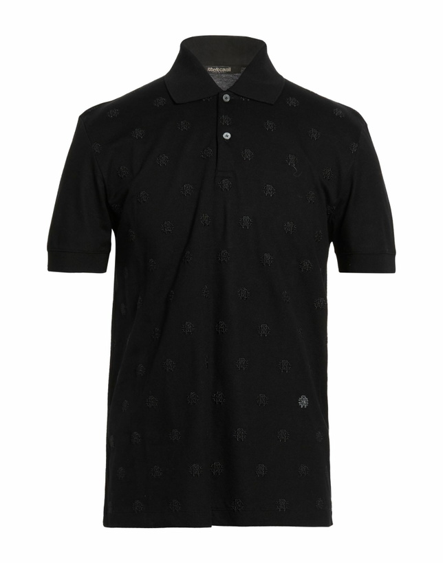 Photo: Roberto Cavalli Mens Polo shirt in Black