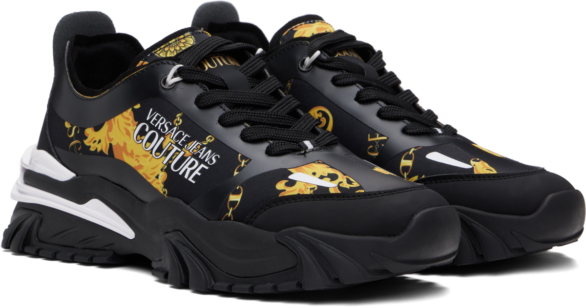 VERSACE｜SNEAKERS (Trail Trek Chain Couture (77YA3SIB ZS Trail Trek Chain Couture Sneakers White,Print | VERSACE US