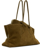 The Attico Khaki 'La Passeggiata Medium' Top Handle Bag