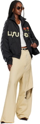 LU'U DAN Off-White Dumpster Denim Jeans