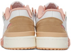 adidas Originals Off-White & Pink Forum Exhibit Low Sneakers