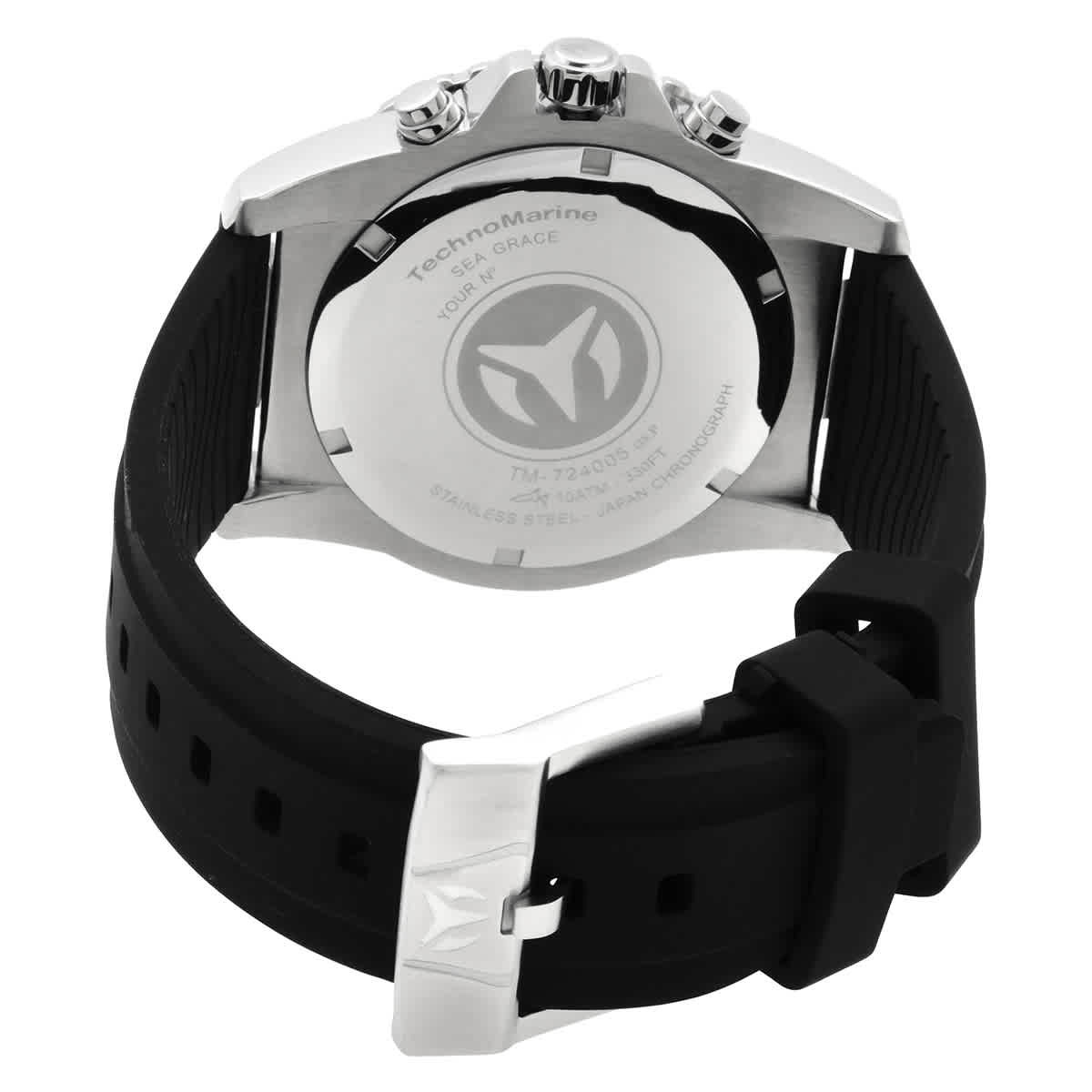 Technomarine Sea Chronograph Quartz Black Dial Mens Watch TM-724005