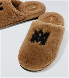 Amiri - Logo shearling slippers