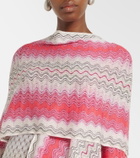 Missoni Lamé fringed poncho