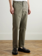 FRAME - The Straight Cotton-Twill Chinos - Green